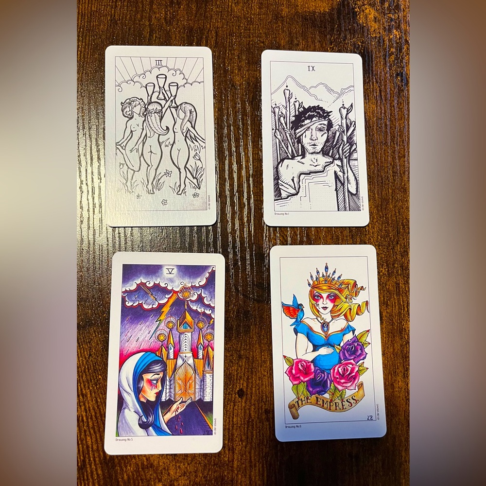 Eight Coins “Tattoo” Tarot Deck Bundle - Picture 5 of 13